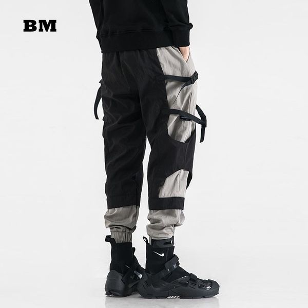 men's pants fashionable hip hop function patchwork cargo harem men clothing techwear kpop trousers funko joggers harajuku male, Black
men's pants fashionable hip hop function patchwork cargo harem men clothing techwear kpop trousers funko joggers harajuku male, Black