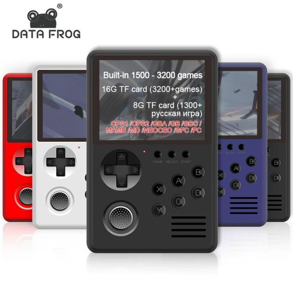 data frog 16 bit mini handheld game console built in 3200 retro portable gaming support tf card tv output players
data frog 16 bit mini handheld game console built in 3200 retro portable gaming support tf card tv output players