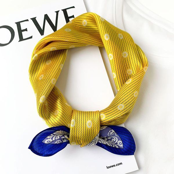 women natural silk square scarf retro dot headscarf office lady cravat female handbag decoration gift 53x53cm scarves, Blue;gray
women natural silk square scarf retro dot headscarf office lady cravat female handbag decoration gift 53x53cm scarves, Blue;gray