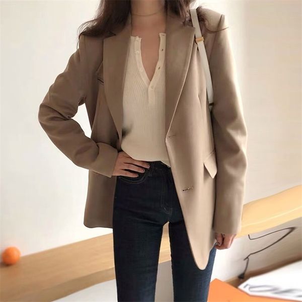 women's suits & blazers spring autumn single breast blazer korean long sleeve pocket suit jacket vintage solid tide g299 9vgp, White;black
women's suits & blazers spring autumn single breast blazer korean long sleeve pocket suit jacket vintage solid tide g299 9vgp, White;black