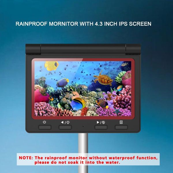 fish finder 4.3inch monitor 1000tvl underwater fishing camera 180 degrees fits for clear situation 
fish finder 4.3inch monitor 1000tvl underwater fishing camera 180 degrees fits for clear situation