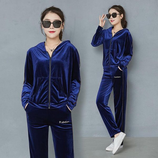 women's two piece pants 2021 autumn winter velvet sports suit two-piece zipper hoodie slim fit fashion ladies casual long-sleeved sweat, White
women's two piece pants 2021 autumn winter velvet sports suit two-piece zipper hoodie slim fit fashion ladies casual long-sleeved sweat, White