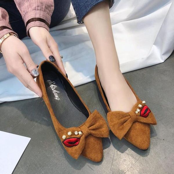 dress shoes women woman fashion pointed flock bow 2021 spring wild four seasons single d11, Black
dress shoes women woman fashion pointed flock bow 2021 spring wild four seasons single d11, Black