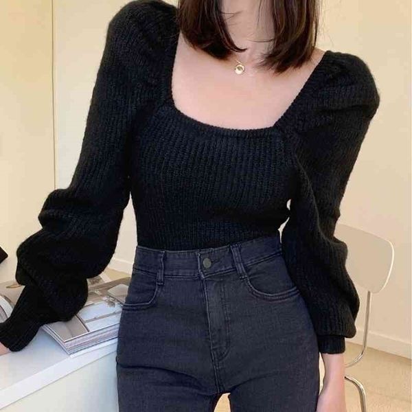 2021 new female sweater women winter pullover knitting overszie long sleeve girls sweaters knitted outerwear thin 2427, White;black
2021 new female sweater women winter pullover knitting overszie long sleeve girls sweaters knitted outerwear thin 2427, White;black