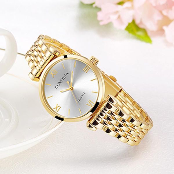 wristwatches 2021 contena watches women gold stainless steel quartz luxury ladies relogio feminino, Slivery;brown
wristwatches 2021 contena watches women gold stainless steel quartz luxury ladies relogio feminino, Slivery;brown