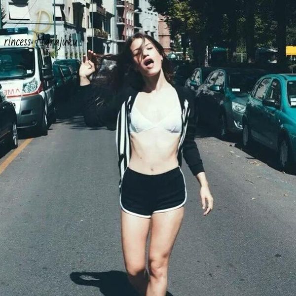 fashion blend summer women short contrast binding side split elastic mid waist casual beach party cotton shorts women's, White;black
fashion blend summer women short contrast binding side split elastic mid waist casual beach party cotton shorts women's, White;black