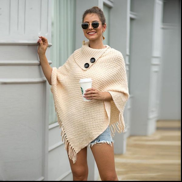 korean style winter furry womens sweater soft loose casual tassel cape overcoat knitted harajuku female, White;black
korean style winter furry womens sweater soft loose casual tassel cape overcoat knitted harajuku female, White;black