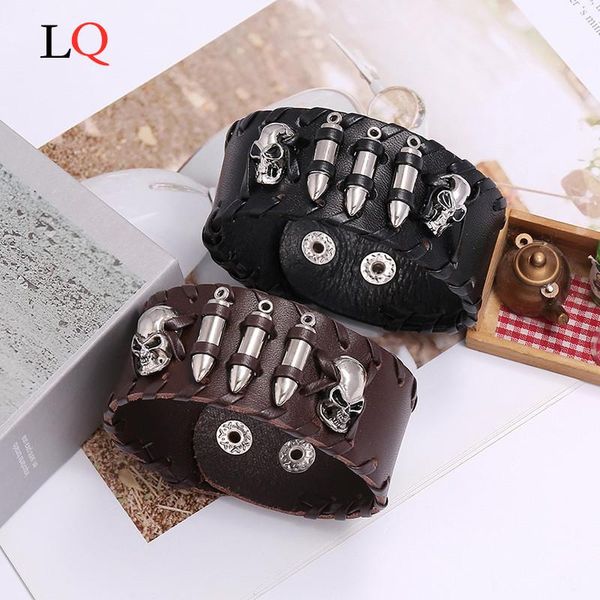 skull skeleton star eye punk rock gothic leather belt buckle bracelets for women men & bangles gifts wholesale charm, Golden;silver
skull skeleton star eye punk rock gothic leather belt buckle bracelets for women men & bangles gifts wholesale charm, Golden;silver