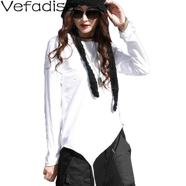women's t-shirt vefadisa black white irregular long sleeve women 2021 spring ribbon decoration casual female qyf4967
women's t-shirt vefadisa black white irregular long sleeve women 2021 spring ribbon decoration casual female qyf4967