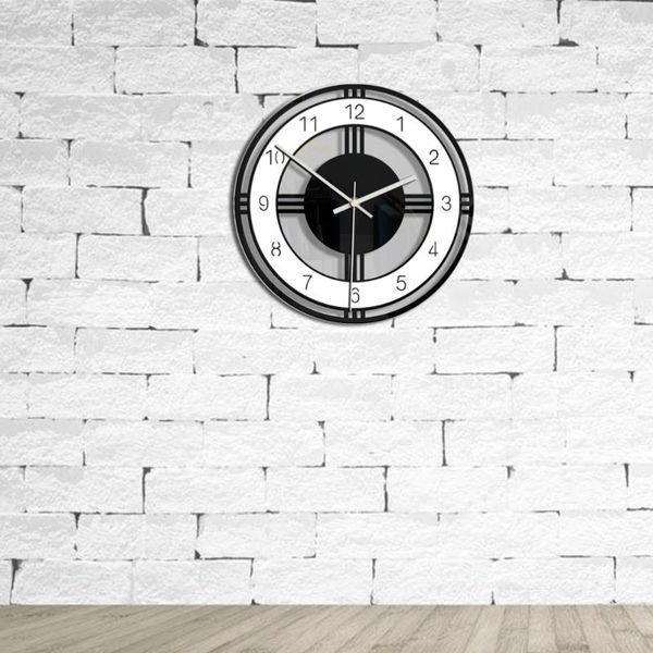 wall clocks round acrylic clock disc stylish household bedroom hanging bar decor without battery (black)
wall clocks round acrylic clock disc stylish household bedroom hanging bar decor without battery (black)