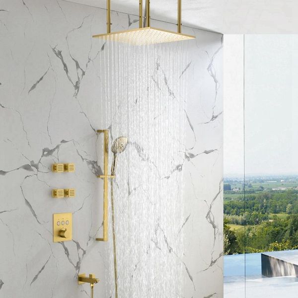 constant temperature wall-in shower set household brass pressurized gold concealed mixer square luxury system bathroom sets
constant temperature wall-in shower set household brass pressurized gold concealed mixer square luxury system bathroom sets