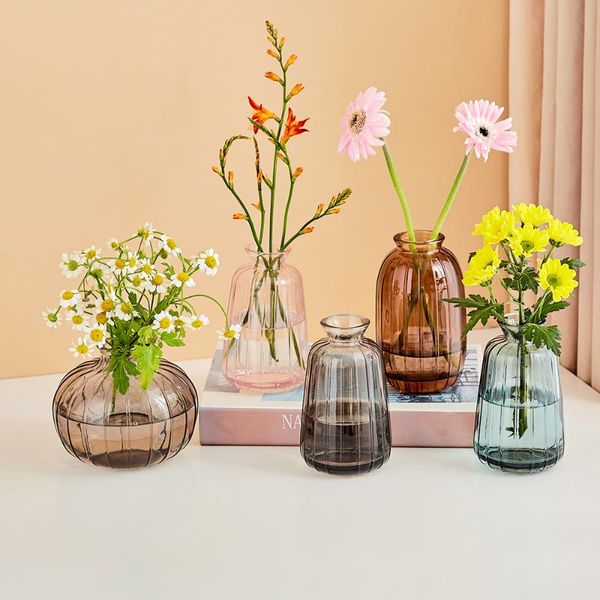 nordic mini glass vase small living room decor aesthetic modern transparent hydroponic terrarium flower home decoration vases
nordic mini glass vase small living room decor aesthetic modern transparent hydroponic terrarium flower home decoration vases
