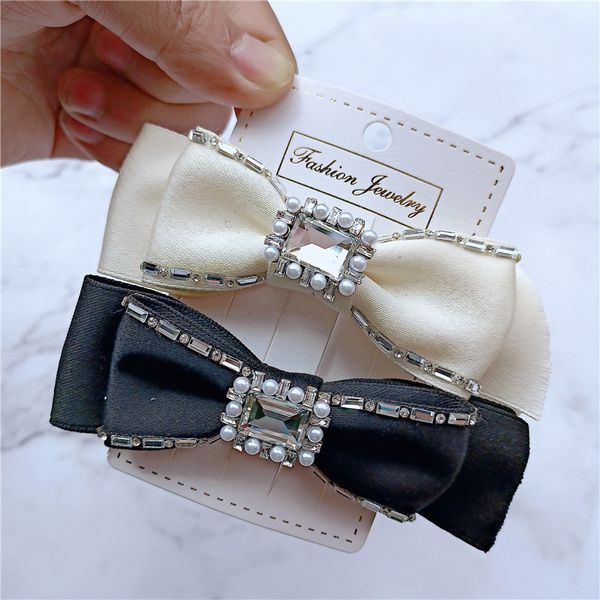 new hairpin crystal bow headdress duckbill clip pressure broken hair fashion sale, Golden;silver
new hairpin crystal bow headdress duckbill clip pressure broken hair fashion sale, Golden;silver