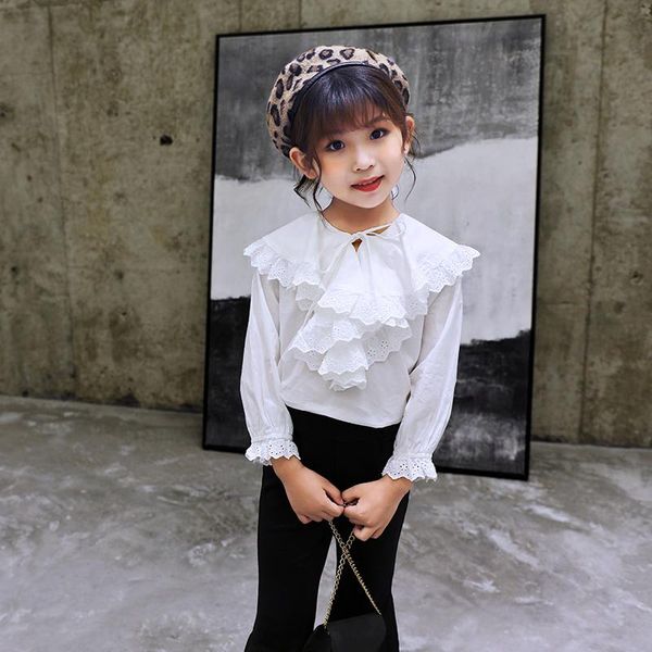 shirts 3-12yrs children white girl lolita fashion blouses kids spring autumn fall child lace long sleeve big collar shirt, White;black
shirts 3-12yrs children white girl lolita fashion blouses kids spring autumn fall child lace long sleeve big collar shirt, White;black