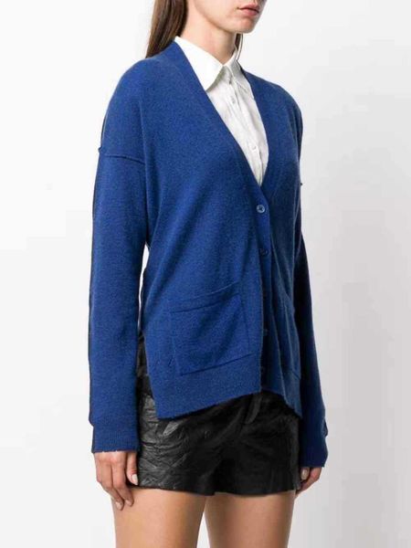 women's knits & tees women sweater 2021 autumn and winter v-neck cashmere cardigan, White
women's knits & tees women sweater 2021 autumn and winter v-neck cashmere cardigan, White
