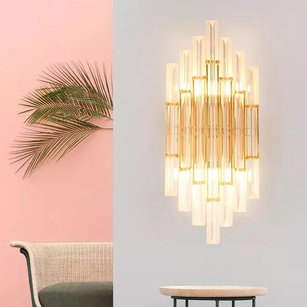 wall lamp luxury crystal light fashion golden led 110-220v e14 sconce bedroom living room art design lighting luminair
wall lamp luxury crystal light fashion golden led 110-220v e14 sconce bedroom living room art design lighting luminair