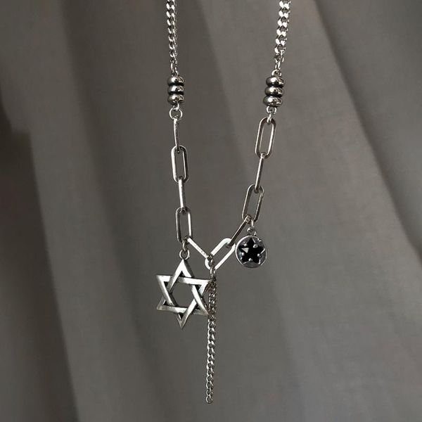 chains fashion 925 sterling silver pentagram thick chain thai necklace for women girl tassel party jewelry gift wholesale
chains fashion 925 sterling silver pentagram thick chain thai necklace for women girl tassel party jewelry gift wholesale