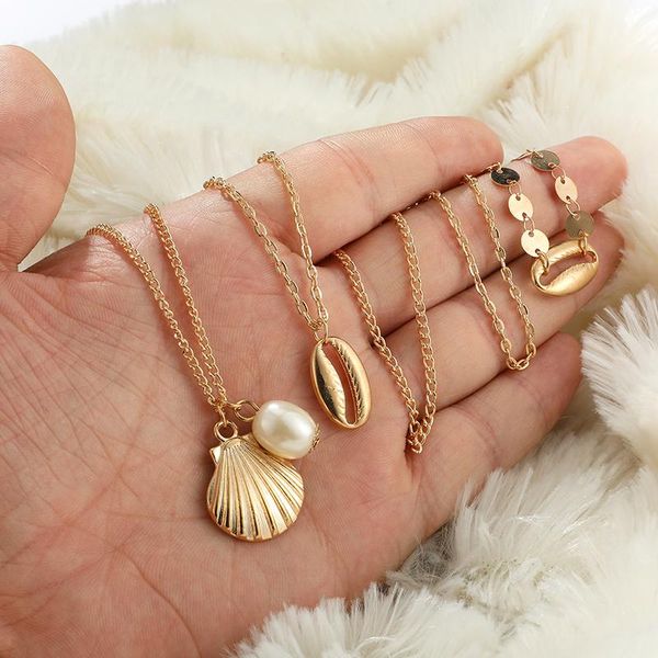 chains bohemia shell clear crystal stone chain multi-layer pendant necklace gold color summer choker women ladies jewelry 2021, Silver
chains bohemia shell clear crystal stone chain multi-layer pendant necklace gold color summer choker women ladies jewelry 2021, Silver