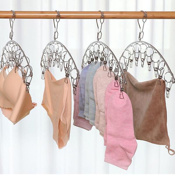 hangers & racks 10 clips stainless steel laundry rack foldable sock clothes airer folding hanger drying underwear socks holder
hangers & racks 10 clips stainless steel laundry rack foldable sock clothes airer folding hanger drying underwear socks holder
