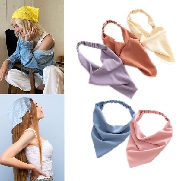 2021 solid headbands women girls bohemian triangle bandanas hairbands elastic scarf turban hair accessories, Blue;gray
2021 solid headbands women girls bohemian triangle bandanas hairbands elastic scarf turban hair accessories, Blue;gray