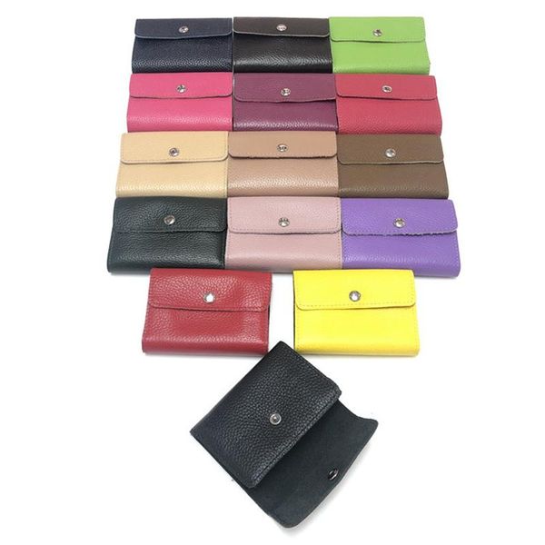 card holders ladies genuine leather holder multi-function storage coin pocket multi-card wallet men and women cardholder, Brown;gray
card holders ladies genuine leather holder multi-function storage coin pocket multi-card wallet men and women cardholder, Brown;gray