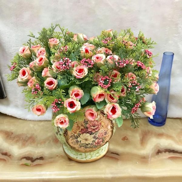 decorative flowers & wreaths wedding simulation flower high-end pomegranate bud rose bunch combination home holding faux
decorative flowers & wreaths wedding simulation flower high-end pomegranate bud rose bunch combination home holding faux