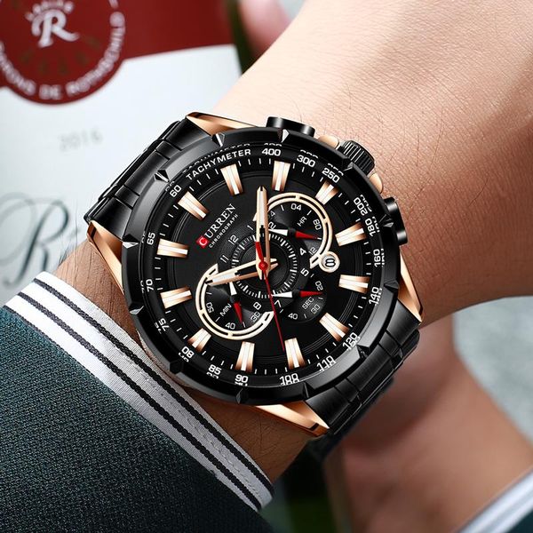 wristwatches curren mens watches big dial chronograph wrist stainless steel male relogio masculino 2021, Slivery;brown
wristwatches curren mens watches big dial chronograph wrist stainless steel male relogio masculino 2021, Slivery;brown