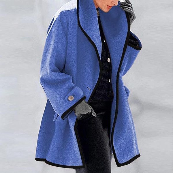 women's wool & blends women fashion hooded long cardigan jacket autumn winter solid sleeve coat casual warm pocket single button outwea, Black
women's wool & blends women fashion hooded long cardigan jacket autumn winter solid sleeve coat casual warm pocket single button outwea, Black
