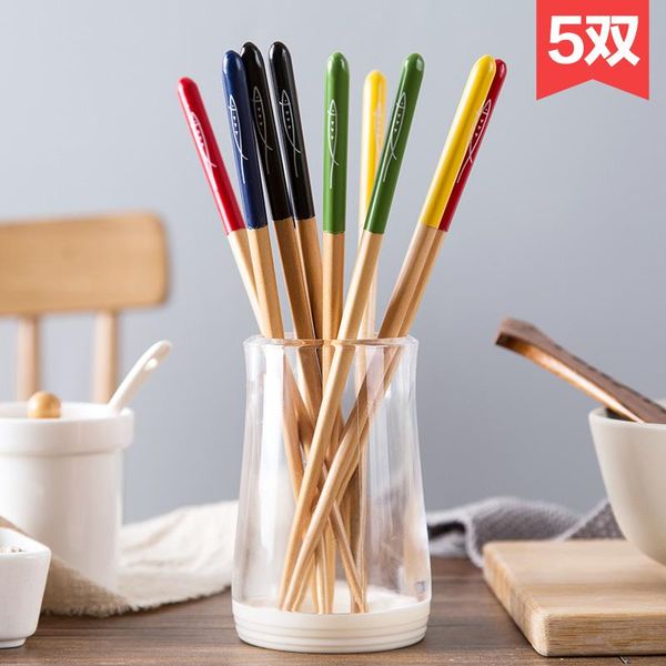 chopsticks wooden pointed five pairs of household utensils creative environmental protection solid wood slippery long not moldy
chopsticks wooden pointed five pairs of household utensils creative environmental protection solid wood slippery long not moldy
