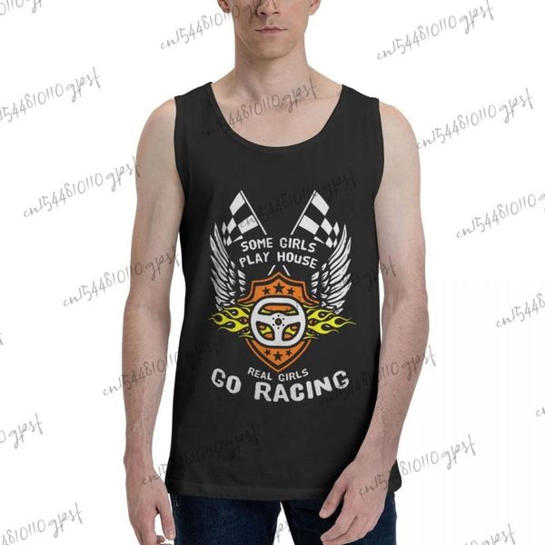 men' tank 100% cotton ropa funny mens drag racing gift for girl race drivers shirt black clothing, White;black 
men' tank 100% cotton ropa funny mens drag racing gift for girl race drivers shirt black clothing, White;black