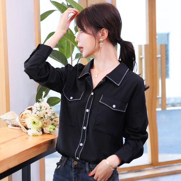 woman feminina women's vintage blouse fashion clothes 2021 spring autumn black white long sleeve shirts female d0188 blouses &
woman feminina women's vintage blouse fashion clothes 2021 spring autumn black white long sleeve shirts female d0188 blouses &