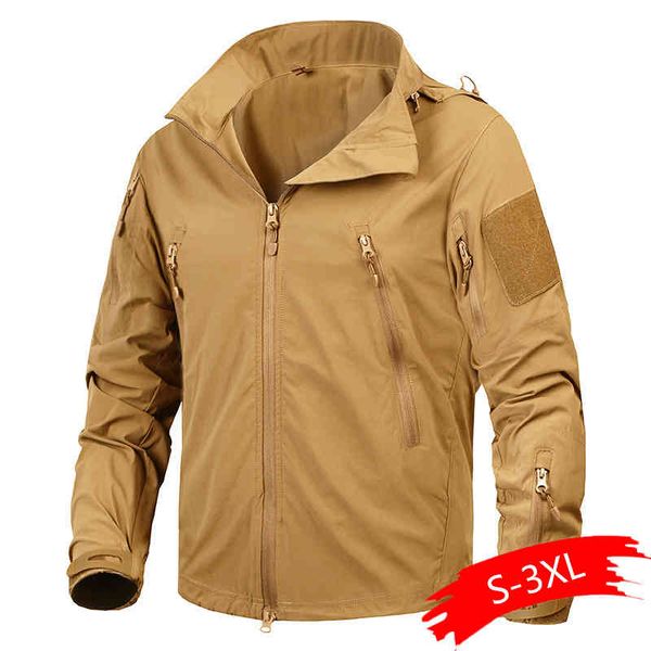 new autumn men's jacket coat military clothing tactical outwear army breathable nylon light windbreaker, Black
new autumn men's jacket coat military clothing tactical outwear army breathable nylon light windbreaker, Black