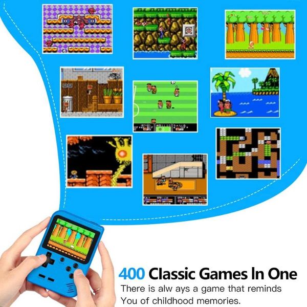 retro portable mini handheld game console 800mah battery 3.0 inch color lcd kids player built-in 400 games players
retro portable mini handheld game console 800mah battery 3.0 inch color lcd kids player built-in 400 games players