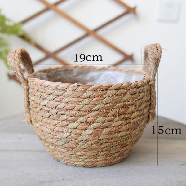 natural hand rattan woven seagrass basket garden flower vase hanging folding with handle storage household decor planters & pots
natural hand rattan woven seagrass basket garden flower vase hanging folding with handle storage household decor planters & pots