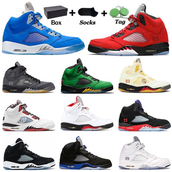 with box 2021 jumpman 5 mens basketball shoes retro sail racer blue jorden 5s fire red raging bull oregon ducks alternate grape bluebird ste, White;red
with box 2021 jumpman 5 mens basketball shoes retro sail racer blue jorden 5s fire red raging bull oregon ducks alternate grape bluebird ste, White;red