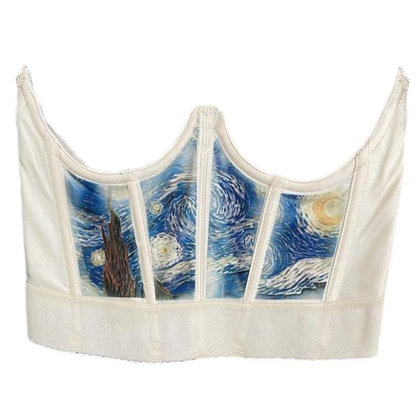 belts women underbust bustiers corset vintage art oil painting starry night print elastic waist shaper girdle cincher 066f, Black;brown
belts women underbust bustiers corset vintage art oil painting starry night print elastic waist shaper girdle cincher 066f, Black;brown