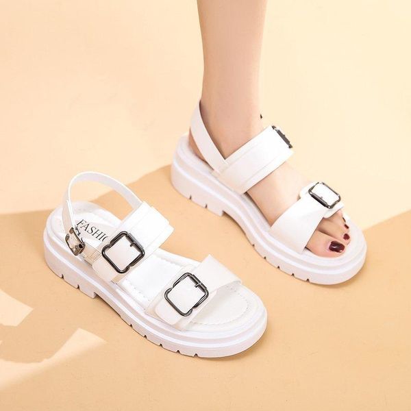 black white platform sandals women buckle thick sole summer leisure open toe zapatos mujer 2021
black white platform sandals women buckle thick sole summer leisure open toe zapatos mujer 2021