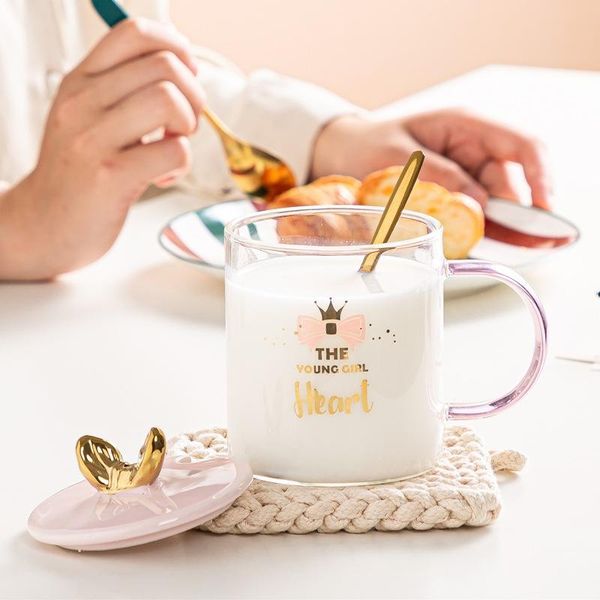 300ml modern fashion bow glass cup pink office tea mugs with lid spoon milk breakfast juice mug wine glasses
300ml modern fashion bow glass cup pink office tea mugs with lid spoon milk breakfast juice mug wine glasses