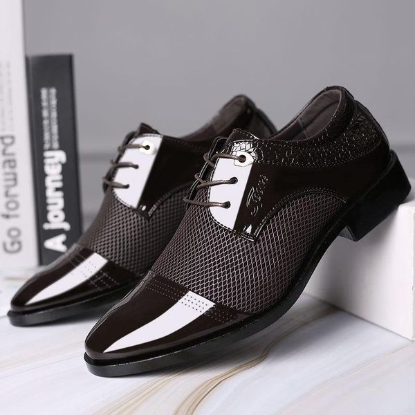dress shoes man office wedding shoe mesh breathable pointed toe classic men size 38-48, Black
dress shoes man office wedding shoe mesh breathable pointed toe classic men size 38-48, Black
