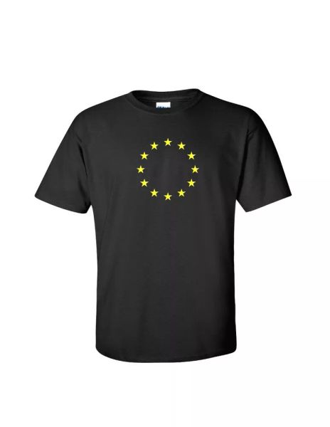 eu european union yellow logo t-shirt cool flag euro black cotton tee shirt, White;black
eu european union yellow logo t-shirt cool flag euro black cotton tee shirt, White;black