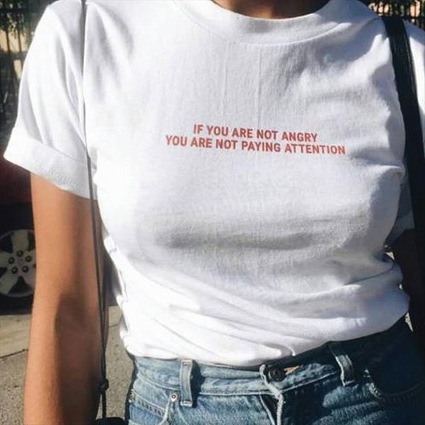 if you are not angry women t shirt paying attention letter casual funny for lady tee hipster, White
if you are not angry women t shirt paying attention letter casual funny for lady tee hipster, White