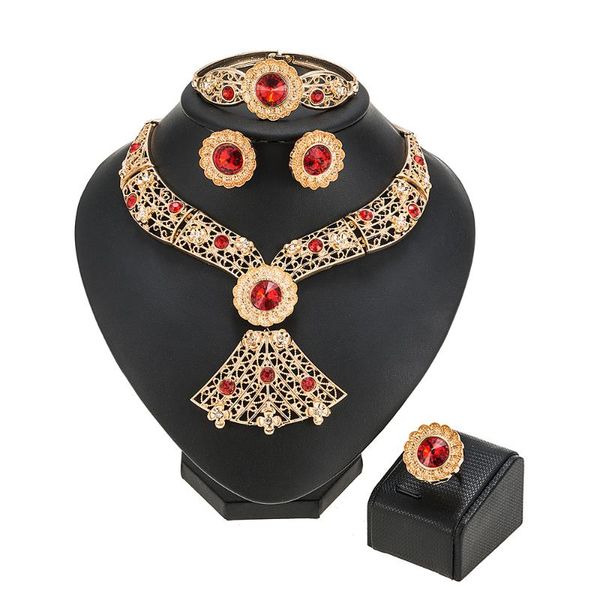 earrings & necklace gold color jewelry sets for women african bridal wedding gifts party bracelet ring set saudi arabia jewellery, Silver
earrings & necklace gold color jewelry sets for women african bridal wedding gifts party bracelet ring set saudi arabia jewellery, Silver