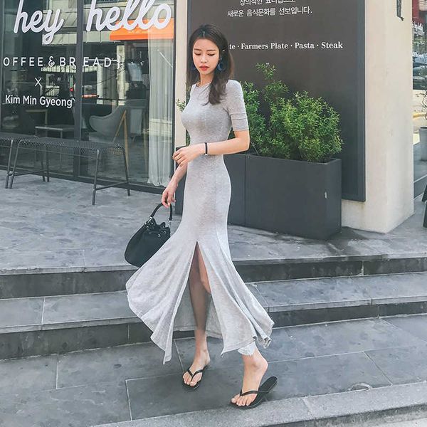 women maxi modal dress side split five sleeve long club party fishtail dresses casual streetwear 210608, Black;gray
women maxi modal dress side split five sleeve long club party fishtail dresses casual streetwear 210608, Black;gray