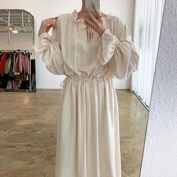 korean style woman long sleeve elegant party dress women autumn winter loose vintage dresses 2021 a-line vestidos casual, Black;gray
korean style woman long sleeve elegant party dress women autumn winter loose vintage dresses 2021 a-line vestidos casual, Black;gray