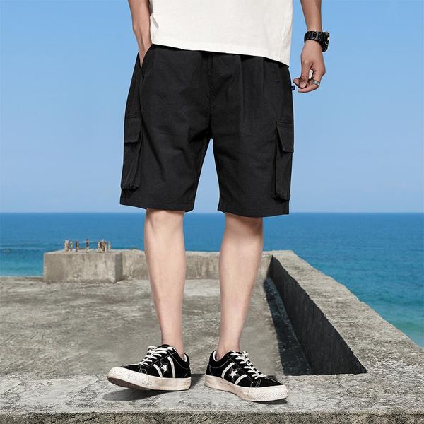 men's shorts pants in summer 2021 overalls loose straight casual tide brand quick-drying sweatpants, White;black
men's shorts pants in summer 2021 overalls loose straight casual tide brand quick-drying sweatpants, White;black