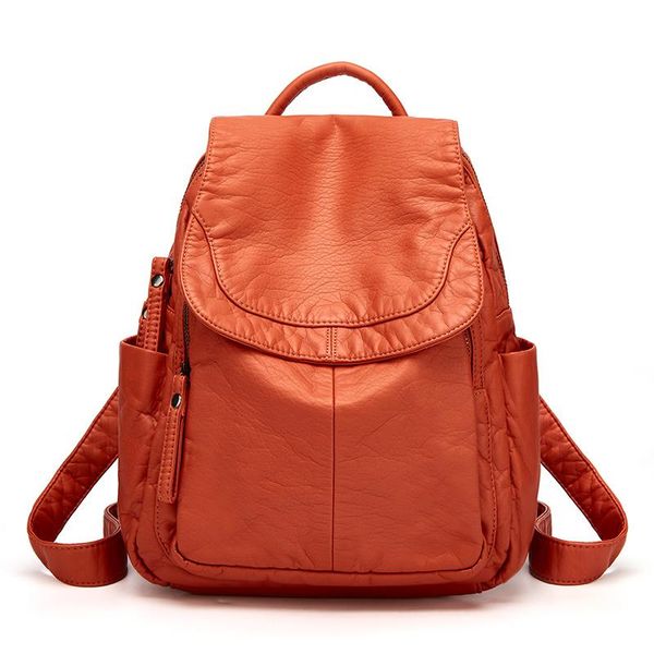 backpack fashion pu soft leather female 2021 simple large capacity travel bag school leisure
backpack fashion pu soft leather female 2021 simple large capacity travel bag school leisure