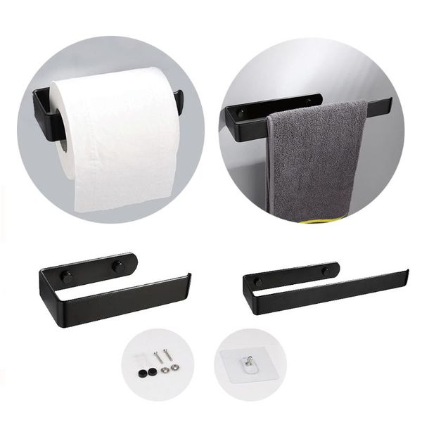 black paper roll towel holder rack kitchen bathroom home organizer shelf, self adhesive & screw mounted racks
black paper roll towel holder rack kitchen bathroom home organizer shelf, self adhesive & screw mounted racks