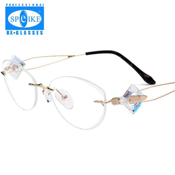 fashion sunglasses frames br17714 diamond-cut rimless spectacle frame ladies' luxury diamond-set pure titanium optical myopic, Black
fashion sunglasses frames br17714 diamond-cut rimless spectacle frame ladies' luxury diamond-set pure titanium optical myopic, Black