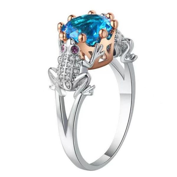 wedding rings mfy creative two-color frog blue zircon ring for women party engagement weddiing jewelry female hand accessories, Slivery;golden
wedding rings mfy creative two-color frog blue zircon ring for women party engagement weddiing jewelry female hand accessories, Slivery;golden