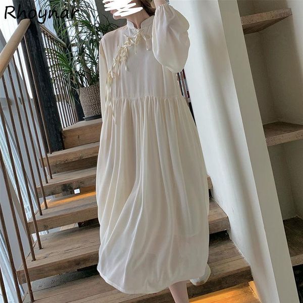 casual dresses long sleeve dress women stand collar solid elegant baggy leisure stylish temperament breathable korean style female vestidos, Black;gray
casual dresses long sleeve dress women stand collar solid elegant baggy leisure stylish temperament breathable korean style female vestidos, Black;gray